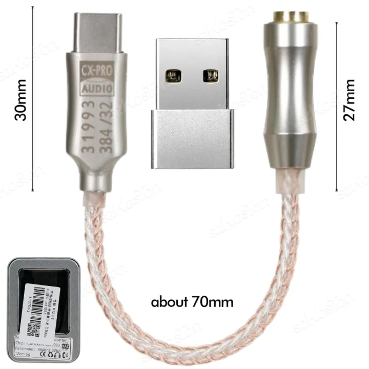 CX31993%20HiFi%20USB%20Type%20C%20To%203.5mm%20Headphone%20Amplifier%20DAC%20Audio%20Decoder%20IEM%20AMP%20Mobile%20Phone%20Adapter%20Type-C%20Converter%2032b/384kHz%20-%20Image%207