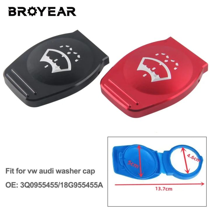 Broyear%20High%20Quality%20Aluminum%20Windshield%20Wiper%20Washer%20Cap%20Fluid%20Reservoir%20Cap%20Protector%20For%20Vw%20Audi%20Porsche%203Q0955455%2018G955455A%20-%20Image%202