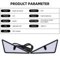 2Pcs Motorcycle Led Demon Eye Light Semicircle/Triangle Eye Turn Signal Light Dynamic Tail Lamp Mini Car Decoration Lights.