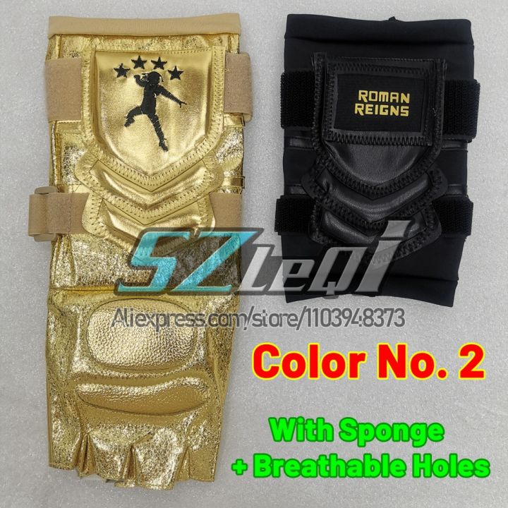 Premium%20Red%20Gold%20Motorcycle%20Gloves%20Set%20For%20Roman%20Reigns%20With%20Sponge%20Gloves%20Weight%20Lifting%20Wrestling%20Outdoor%20Sports%20Gauntlet%20Sets%20-%20Image%202