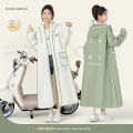 Fashion Women Transparent Eva Plastic Man Raincoat Travel Waterproof Rainwear Adult Can Hold Backpack Rain Coat. 