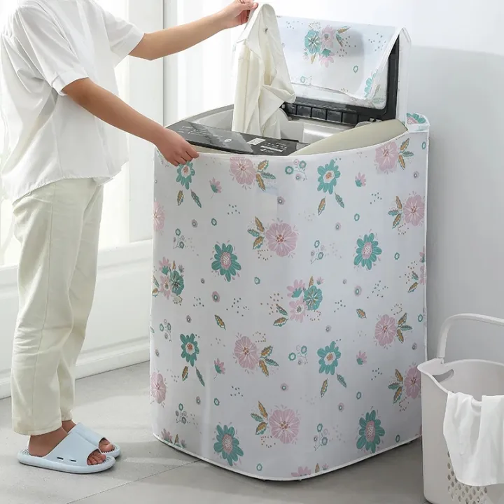 PEVA%20Washing%20Machine%20Cover%20Waterproof%20Smooth%20Dust%20Covers%20Multi-function%20Household%20Print%20Recyclable%20Washroom%20High%20Quality%20New%20-%20Image%202