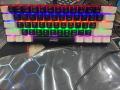 Jedel Gaming Rgb Keyboard Mechanical with Red Switch Colorful Backlight Black and White Combination Keys PAK FF. 