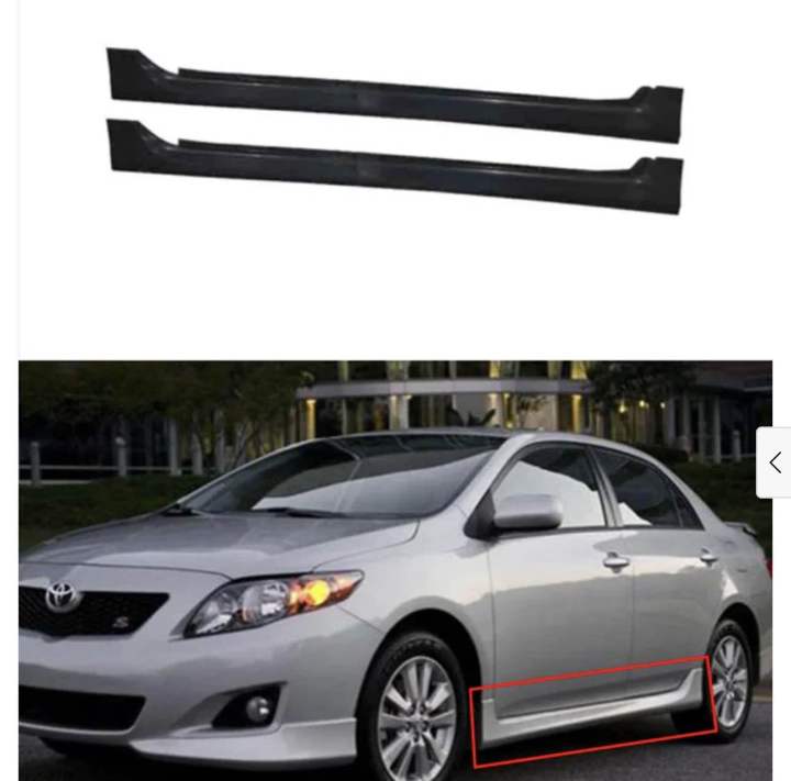Toyota Corolla Model 2011-2014 Genuine Side Skirts