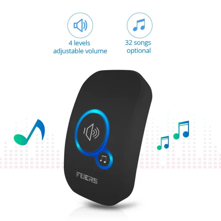 Fuers%20Wireless%20Doorbell%20Waterproof%20Door%20Chime%20Kit%20Welcome%20Chime%20Home%20Door%20Bell%20Intelligent%2032%20Songs%20Melodies%20Sound%20And%20LED%20-%20Image%206