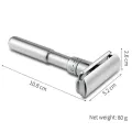 Mingshi Adjustable Safety Razor Double Edge Classic Men Shaving Mild to Aggressive 1-6 File Hair Removal Shaver it with 5 Blades. 