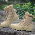 combat Swat Military Tactical shoes Khaki high ankle long duty boots, Swat Original Hiking Duty Boot for men & girl. 