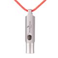Boundless Voyage Titanium Whistle Emergency Survival Whistles with Lanyard Loud Coaches Training Sports Keychain Whistle. 