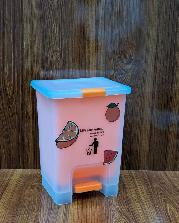 Translucent Dustbin Large dustbin transparent with inner buckey | Daraz.pk