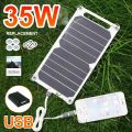 Sunpower Portable 5V 5W/35WSolar Panel with USB Safe Stabilize Charger for Phone Power Bank Outdoor Camping Home RV Gift Use.