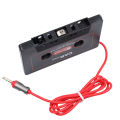 Hot Sale Car Cassette Player Tape Adapter Cassette Mp3 Player Converter For iPod For iPhone MP3 AUX Cable CD Player 3.5mm Jack. 