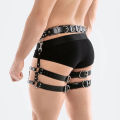 Fashion Men Sexy Punk Leather Suspenders Leg Harness Sissy Gay Thigh Harness Belt Men Pants Accessories Bdsm Bondage Suspenders. 