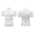 Compression Shirt Men Running Short Sleeve T-shirt Gym Clothes Summer Tight Fitness Polo Shirt Quick Dry Bodybuilding Muscle Tee. 