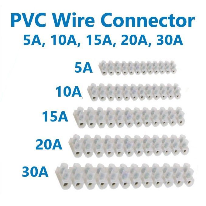 Plastic Connector Strip for wire joint 12 way 12 point connector 5 amp 10 amp 15 amp 20 amp 30 Ampere
