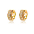 Cubic Zirconia Hoop Earrings For Women Girls Luxury Band Stainless Steel Earrings 2026 Trend Party Jewerly Accessories mujer.