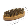 Beard Brush for Men Long Beard Grooming and Shaping, Boar Bristle Beard Comb Natural Bamboo Facial Pocket Brush for Mustache. 