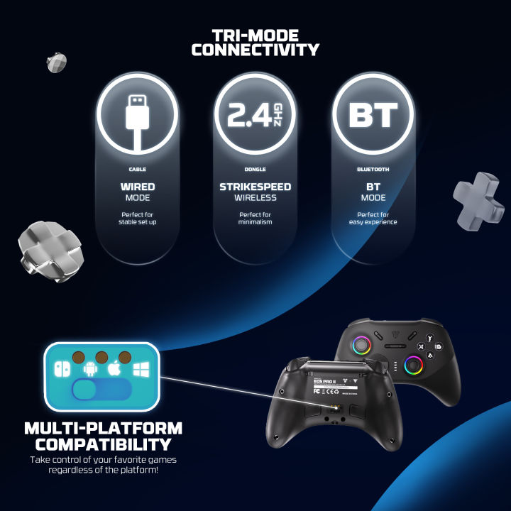 FANTECH%20WGP15V2%20EOS%20PRO%20II%20Wireless%20Game%20controller%20K-Silver%20Hall-Effect%20and%20Trigger%201000Hz%20Polling%20%20Rate%20Interchangeable%20D-Pad%20-%20Image%203