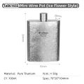 Tiartsian Outdoor Pure Titanium 100ml Mini Wine Bottle Whisky Wine Pot With Funnel Camping Hiking Ultralight Pocket Sake Flask.