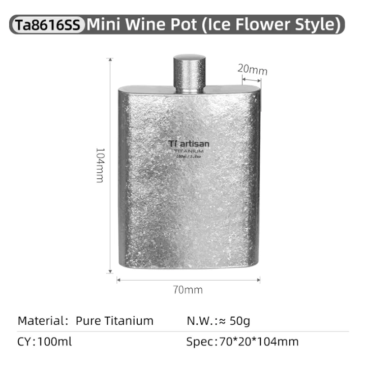 Tiartsian%20Outdoor%20Pure%20Titanium%20100ml%20Mini%20Wine%20Bottle%20Whisky%20Wine%20Pot%20With%20Funnel%20Camping%20Hiking%20Ultralight%20Pocket%20Sake%20Flask%20-%20Image%207