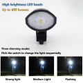 Bicycle Light Horn USB Bike Headlight 1200mAh Led Solar Power MTB Bike Electric Bell 140dB Night Riding Bicycle Accessories. 