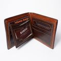 Bomshisky Men's Wallet, Large Size # Steel Model B. 