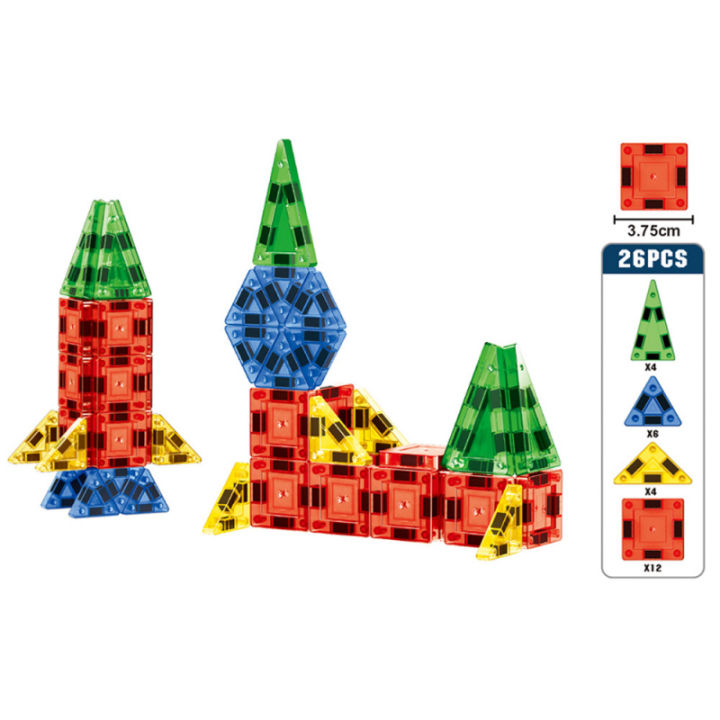 Mini 3D Magnetic Tile Building Blocks,STEM Magnet Toys Educational Toys ...