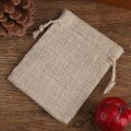 30PCS 13X18/10X15/9X12/7X9CM Drawstring Burlap Bag Jute  DIY Wedding Favor  Bag For Packaging Candy Chocolate Jewery. 