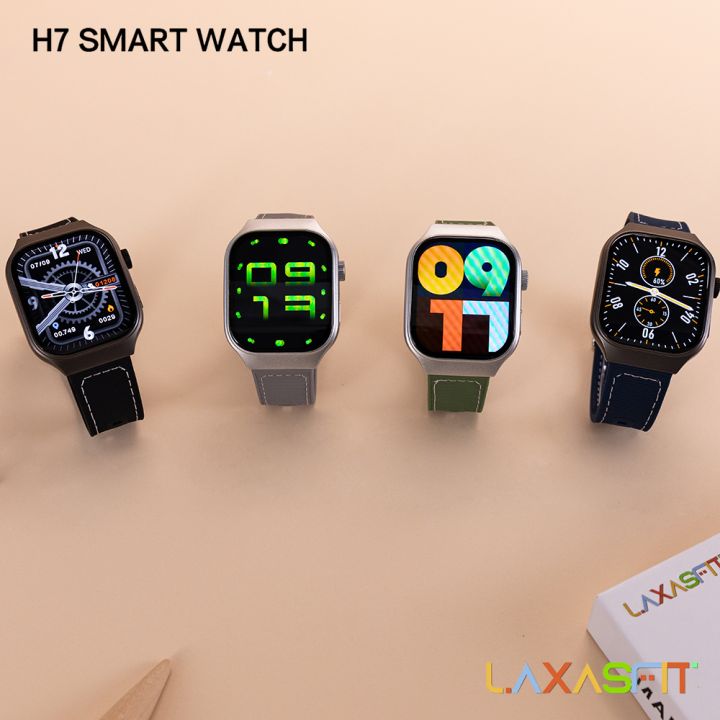 LaxasFit H7 Smartwatch – AMOLED HD Display ⌚ Bluetooth Calling 📞 Health ...
