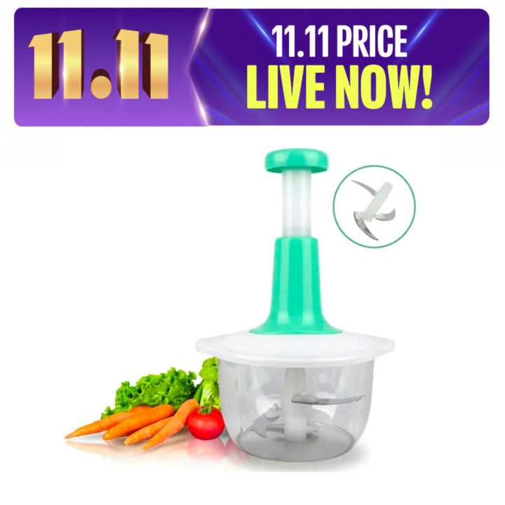 Manual Push Chopper Hand Operated - Manual Hand-Powered Food Chopper Machine for Meat , Vegetables - Kitchen Gadgets - Chopper Machine hand pump - Kitchen accessories