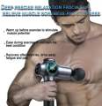 Konka Massage Gun, Muscle Therapy Gun for Athletes, Deep Tissue Percussion Body Muscle Massager with 30 Adjustable Speeds, 5 Types of Massage Heads, Handheld Massager for Neck Back Pain Relief,(BLACK). 
