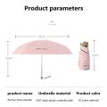 High Quality Personal Waterproof Sombrillas Women 5 Fold Small Gift Ladies Girls Light C....