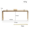 1PC rectangular bag metal matching lock frame with screws thick edge semicircular arch bridge woven bag handle DIY wallet making. 