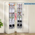 12 Pockets Over the Door Shoe Organizer Large Mesh Pockets With 2 Hooks Transparent Fabric Shoe Rack Storage Bag For Bedroom. 
