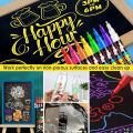 Liquid Chalk Pens-Extra Fine Tip Chalk Markers (8 Pack 1mm Point),Dry Erase Marker Pens for Blackboard,Chalkboards,Windows,Glass. 