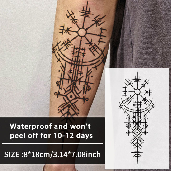 1Pc%20Viking%20Runes%20Geometric%20Waterproof%20Temporary%20Tattoo%20Stickers,%20Long-lasting%20Waterproof%20for%20One%20to%20Two%20Weeks,%20For%20Arm,%20Leg.%20-%20Image%202