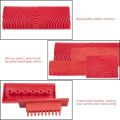 2Pcs/set  Roller Brush  Painting Tools Imitation Wood Graining Wall Painting Home Decoration Art Embossing DIY Graining. 