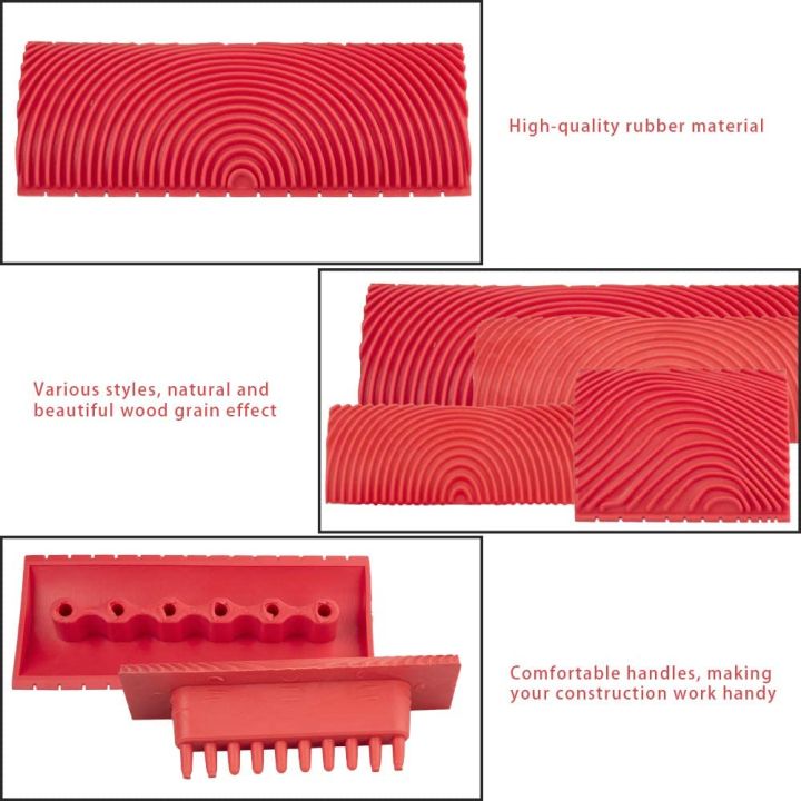 2Pcs/set%20%20Roller%20Brush%20%20Painting%20Tools%20Imitation%20Wood%20Graining%20Wall%20Painting%20Home%20Decoration%20Art%20Embossing%20DIY%20Graining%20-%20Image%204