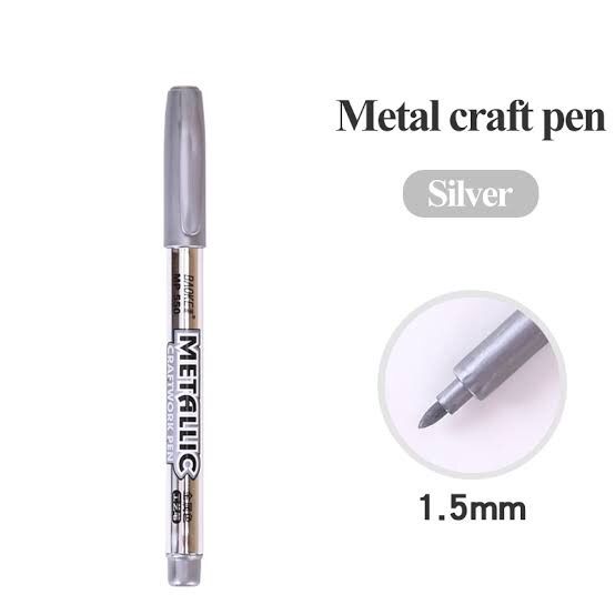 silver metallic paint marker, best for art lovers, painting