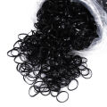 450pcs Black Small Disposable Hair Bands Girls Elastic Rubber Band Ponytail Holder Hair Accessories. 