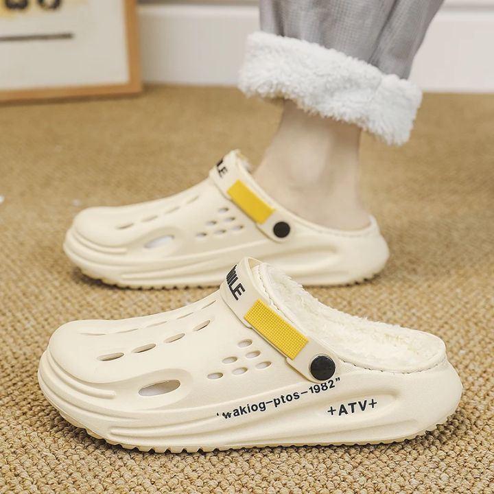 Winter%20Men%20Slippers%20Warm%20Furry%20Slippers%20Soft%20Indoor%20Bedroom%20Cotton%20Shoes%20EVA%20Fluff%20Slides%20Casual%20Comfortable%20Plush%20Clogs%2038-45%20-%20Image%205