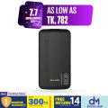 Awei P20K 2.4A Fast Charging Slim Looking 10000mAh PowerBank With Dual Output - Black.
