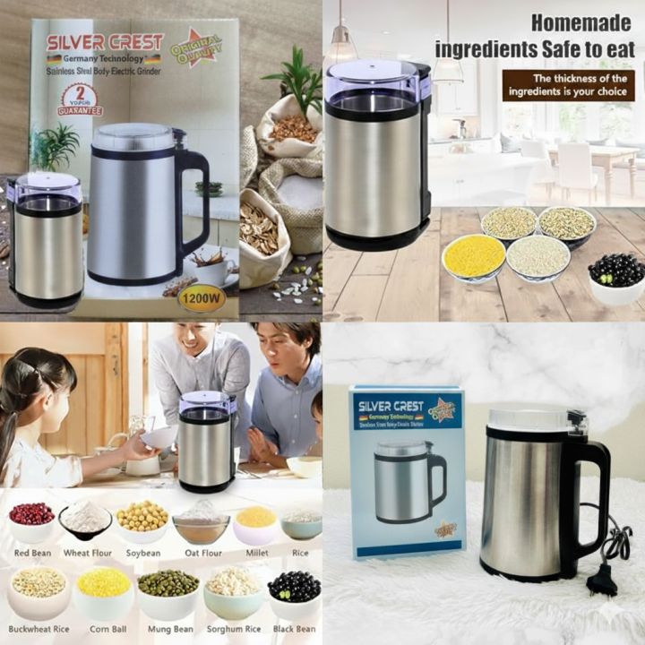 Stainless Steel Electric Mini Grinder 8 Blade Powerful Motor & Blender Machine