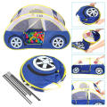 Playhouses Tent for Kids Outdoor and Indoor Pop Up Car Kid Play House Castle Tent Toys with Carrying Case, Best Gift for 1-8 Years Old Kids Children Boy Girls (Blue Police Car Tent). 