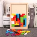 1 Set Wooden Puzzle Baby Early Education Fun Game Children Thinking Logic Square Toy Puzzle.