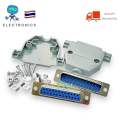DB25 connector, DB 25 pin 2 row RS232 male to female and over female assembly, ready to ship in Thailand. 