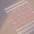 1pcs 5D Shell Light Nail Stickers Fashion Gold Border Love Heart Bowknot Moon Star Art Decal High Quality Manicure Decorations.