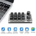 Macropad Macro Mechanical Keyboard Mini Gaming Custom Programming Knob Keypads Red Switch 3/4/6/12 Keys For PS Pr Ai An. 