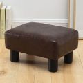 Small Rectangle Foot Stool, Velvet Fabric Footrest Ottoman Stool. 