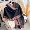 New Luxury Cashmere Plaid Leopard  Scarf Winter Women Pashmina Shawls Warm Blanket Wraps Female Thick Scarves Bufanda Scarves. 