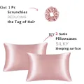 JuwenSilk silky stain pillowcase silky pillowcase natural silk pillowcase mulberry silk pillow case standard queen k. 